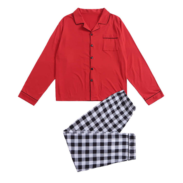 Famille de Noël Pyjamas rayés Pyjamas Vêtements de maison