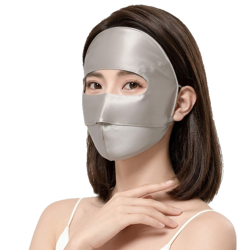 Masque visage en soie solaire pour femmes