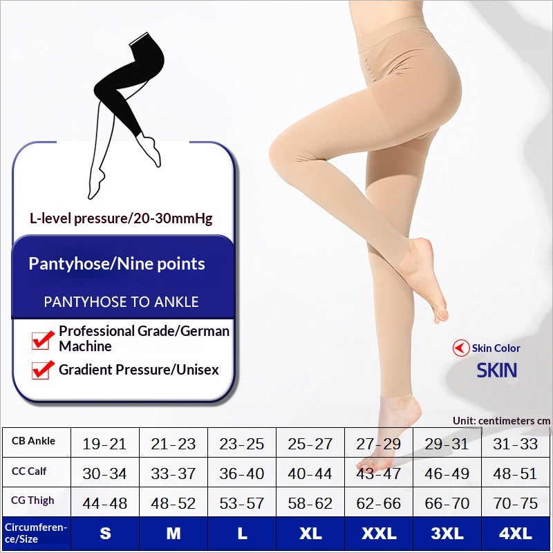 Chaussettes professionnelles de compression élastique Sports