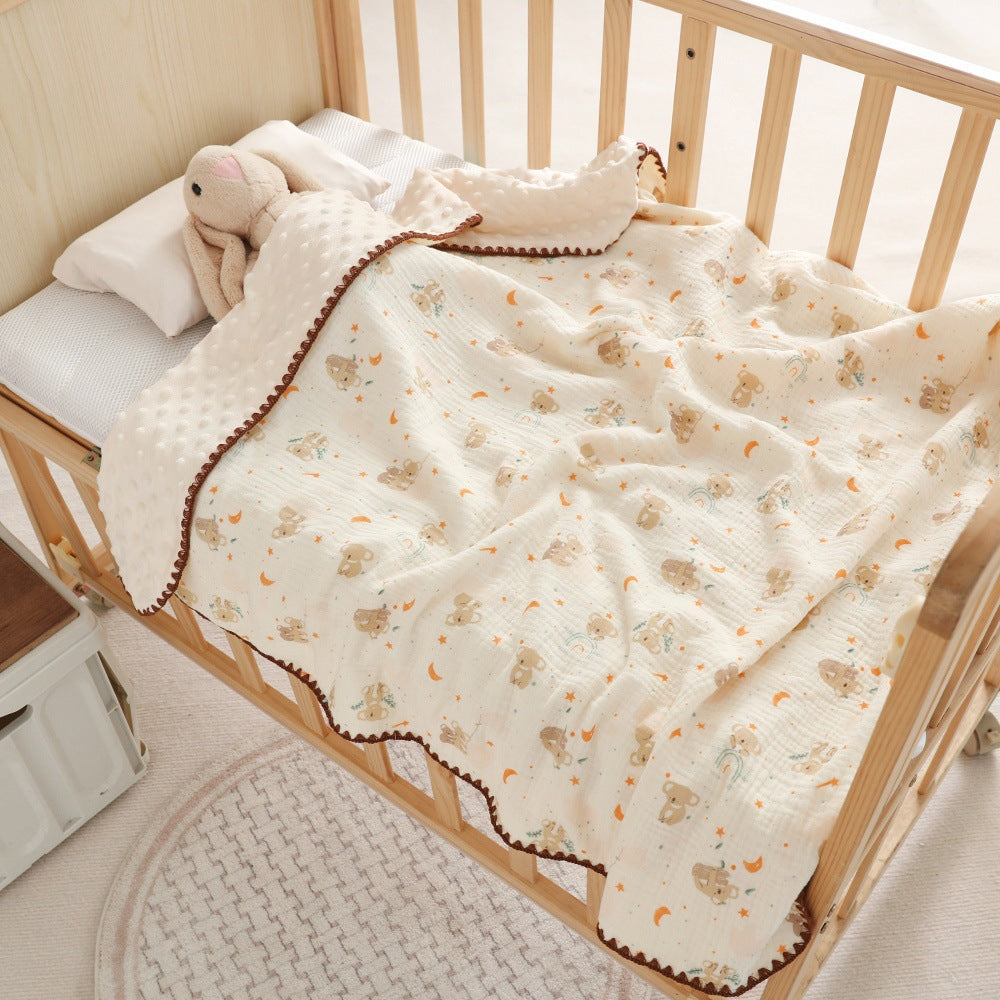 Type A Pure Cotton Gauze Doux Couverture bébé pour nouveau-nés et nourrissons