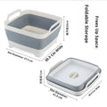 Panier de drainage pliant blanc et gris-1 pièce