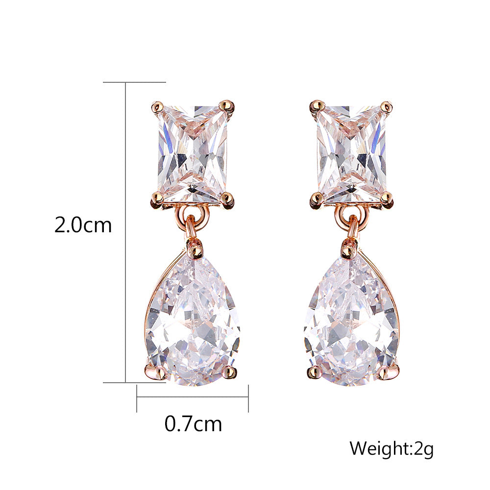 Boucles d'oreilles rétro longue goutte pour femmes