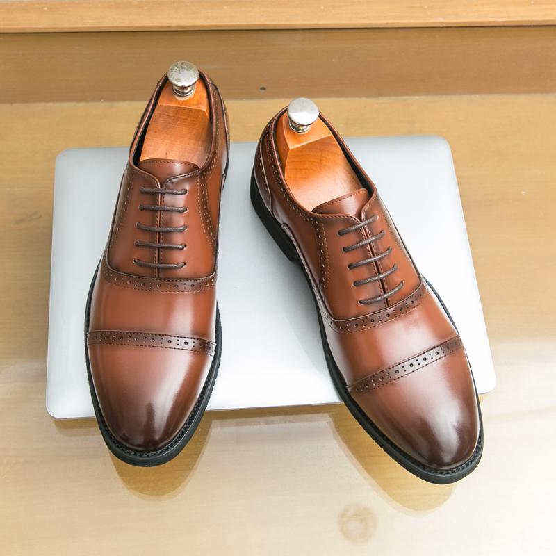 Chaussures en cuir pointed-toe pour hommes