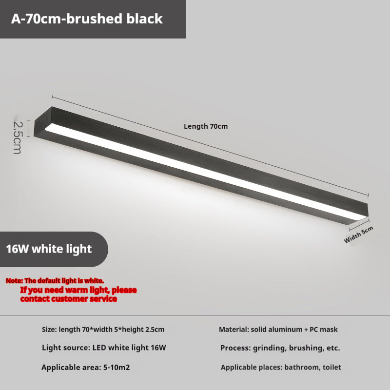 WC spécial sans punch Salle de bain Laver cosmétique miroir lampe murale