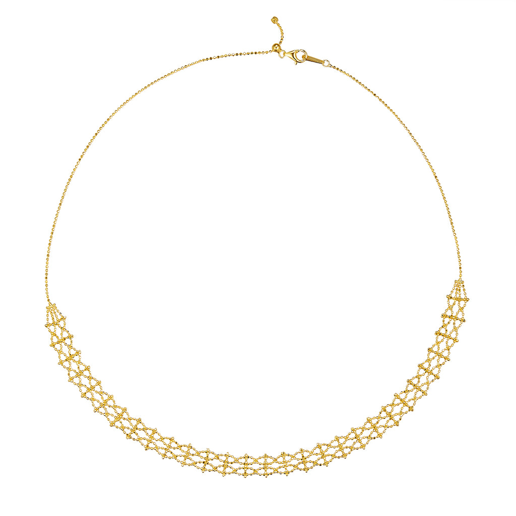 S925 Dentelle en Argent Sterling Collier de tissage 45cm réglable 4.4g 9,4mm Platine Gold Rose Gol