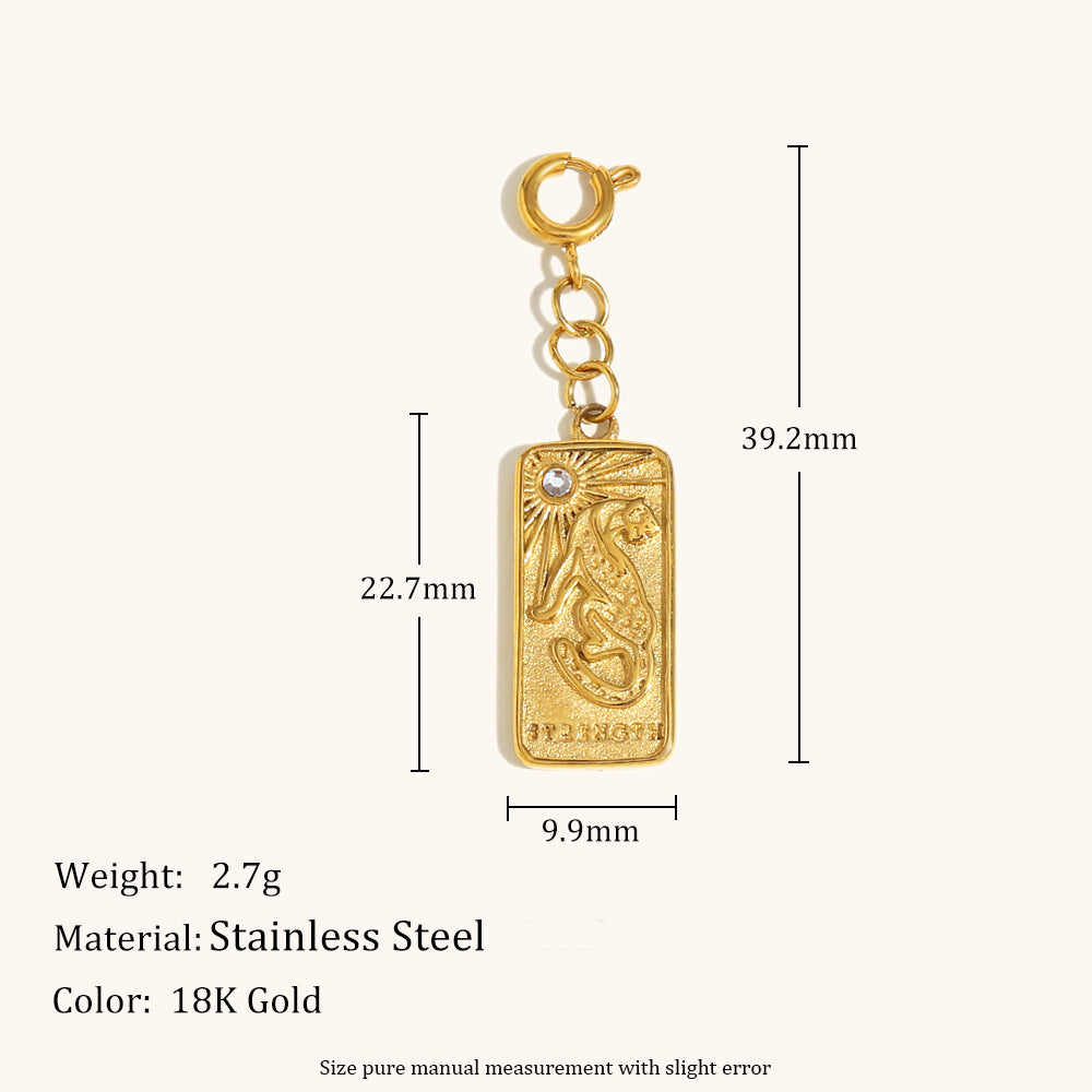 Pendentif européen et américain pendentif acier inoxydable plaqué