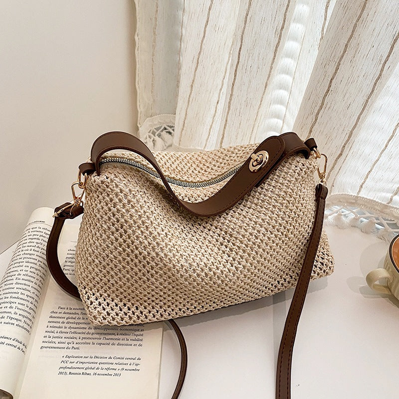 Sac à main plié de couleur contrastante pour femmes