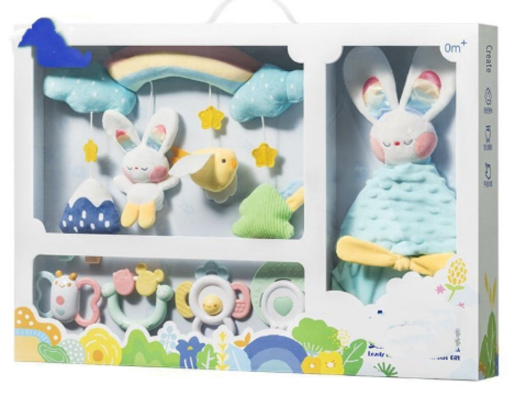 Nouveau-né Apaisant Rattle Teether Baby Éducation précoce Jouet éducatif Cadeau
