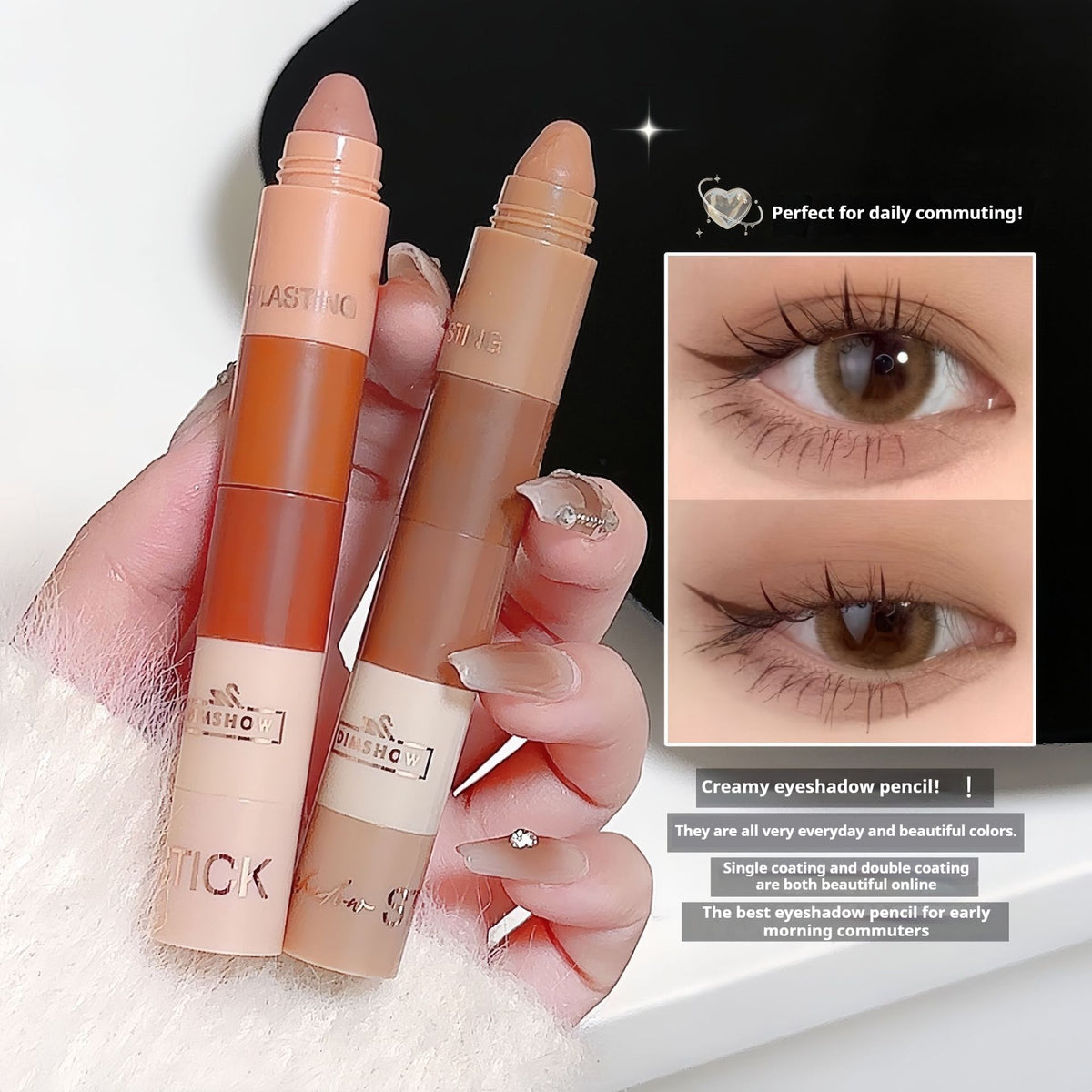 Cinq et cinq sections Stylo Eyeliner paresseux surplombant le visage uni