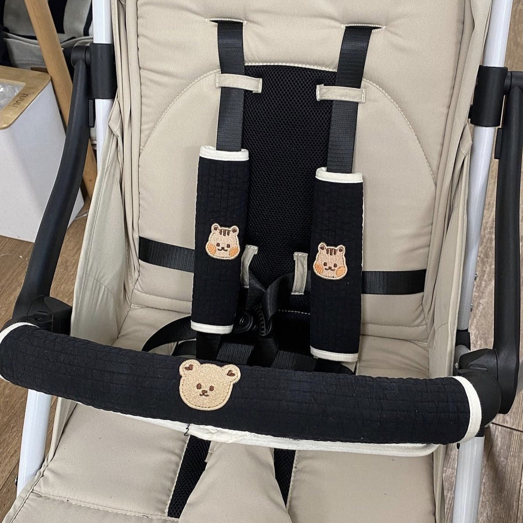 Poussette bébé Poignée Accoudoirs avant Couverture de protection Push Cart Accessoires