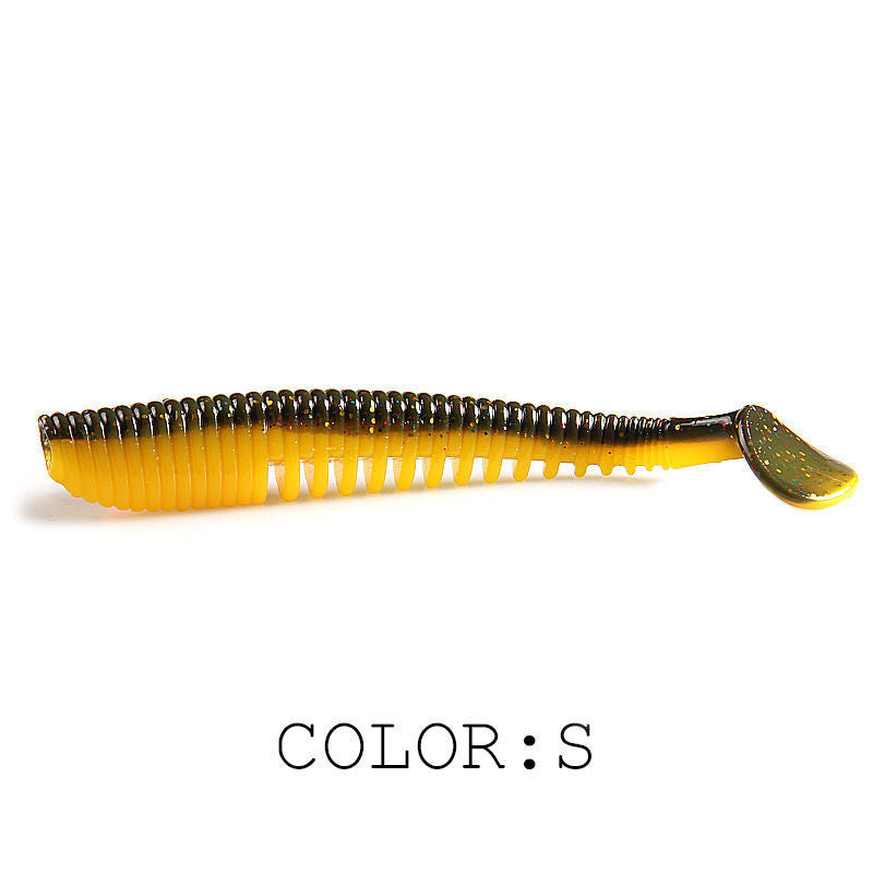 Lure d'eau douce Soft Bait T Tail Crochet de plomb