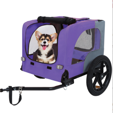 Remorque de vélo pour animaux de compagnie robuste Utdoor avec tout terrain de 16 pouces Roues & universelles