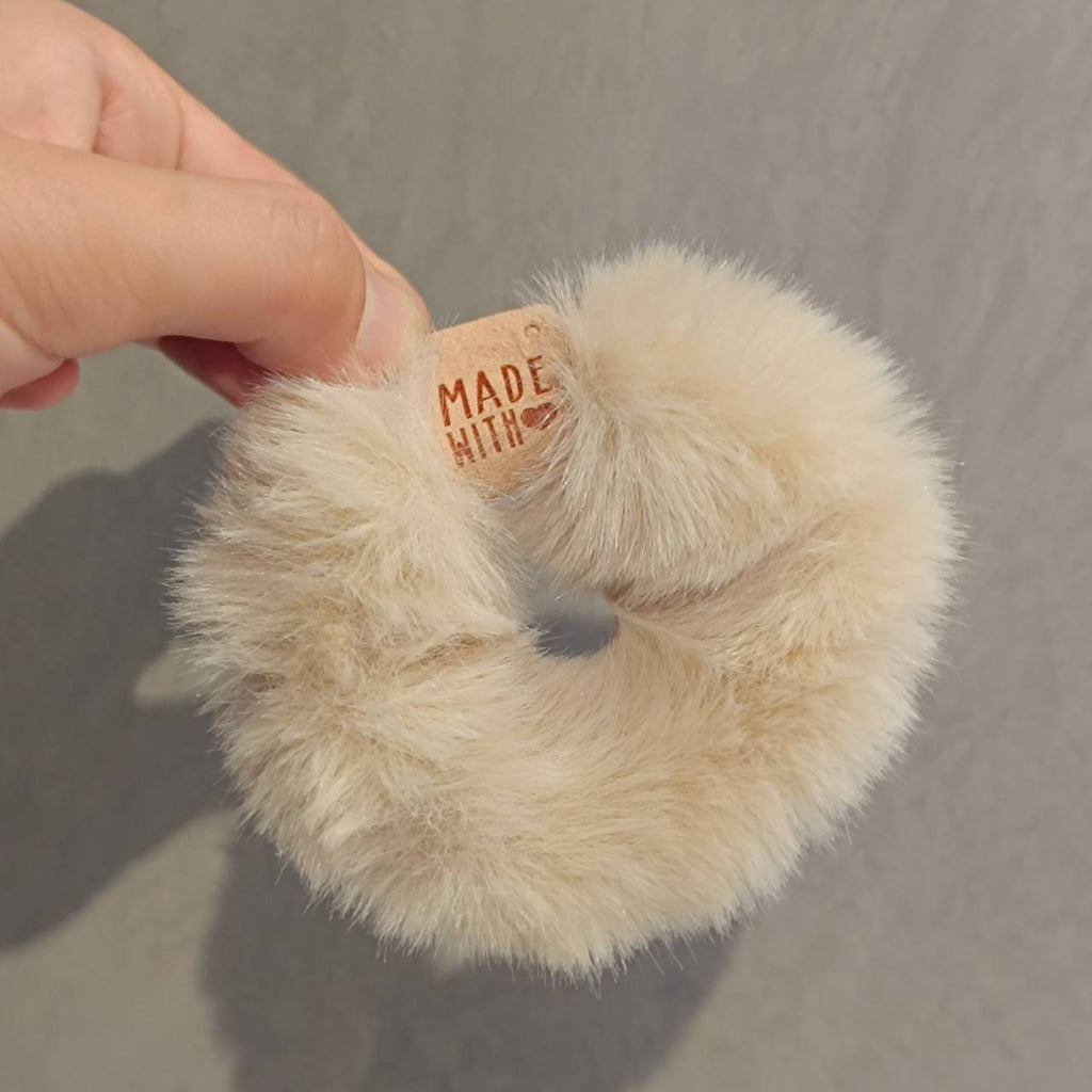 Automne et hiver doux en peluche glutineuse bague de cheveux épais