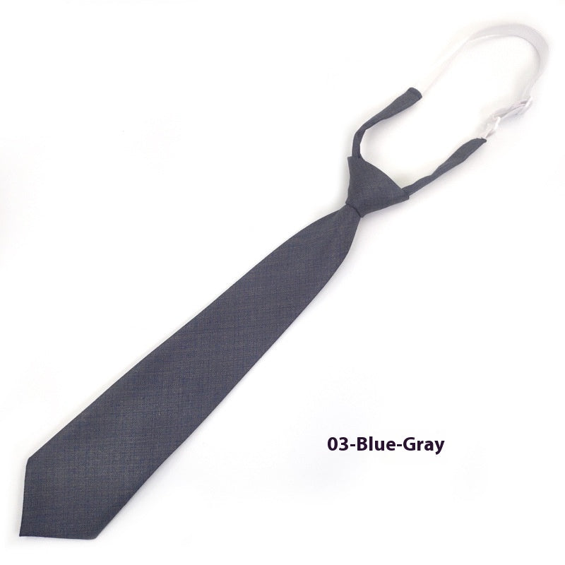 Tie bleu marine couleur solide