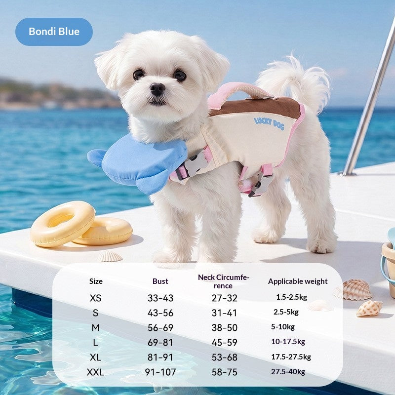 Veste de vie mignon dinosaure-forme chien
