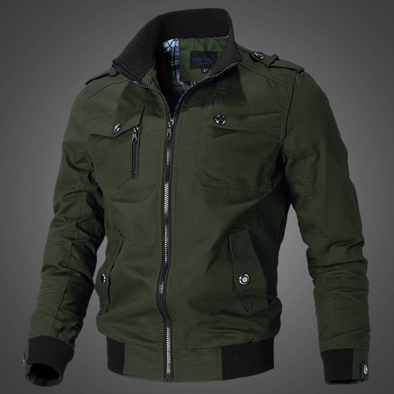 Veste Homme Veste Homme Coréen Casual Homme Stand Collar Printemps et Automne Hommes J