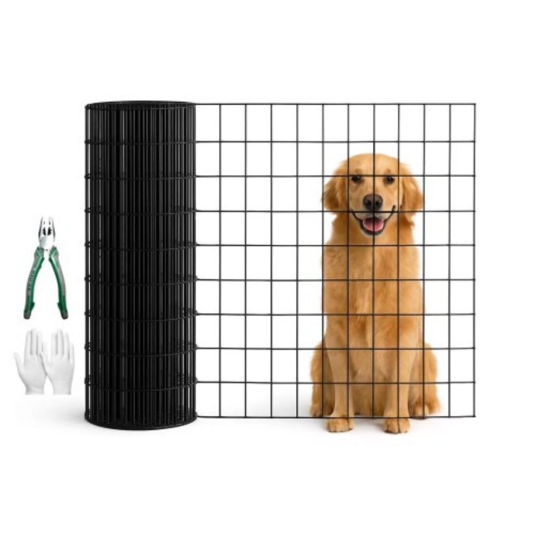 48 INCHx33 FT Mesh métal recouvert de vinyle noir