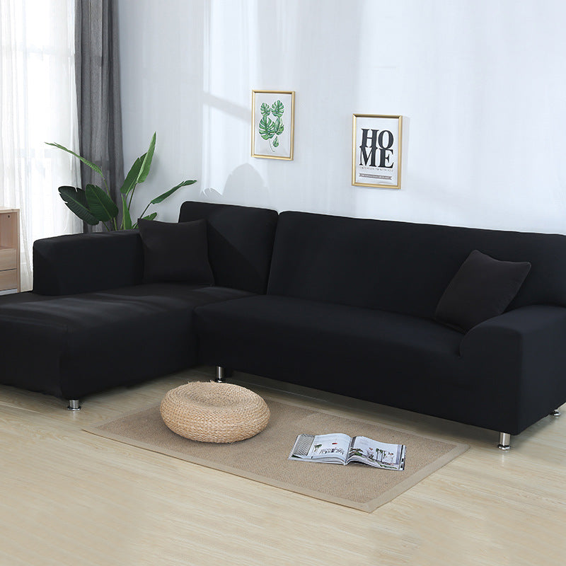 Couverture de canapé stretch encastrée universelle en L