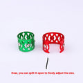 Wig Décoration Hollow Jeweled 7 Couleur Aluminium Headwear Coiffure Anneau