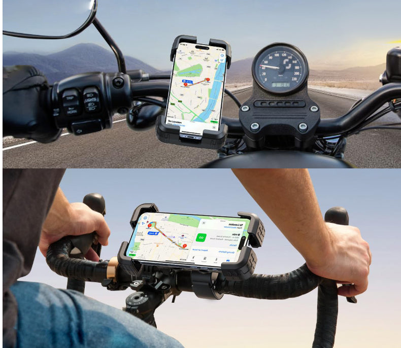 Enhanced outdoor cell phone navigation bracket