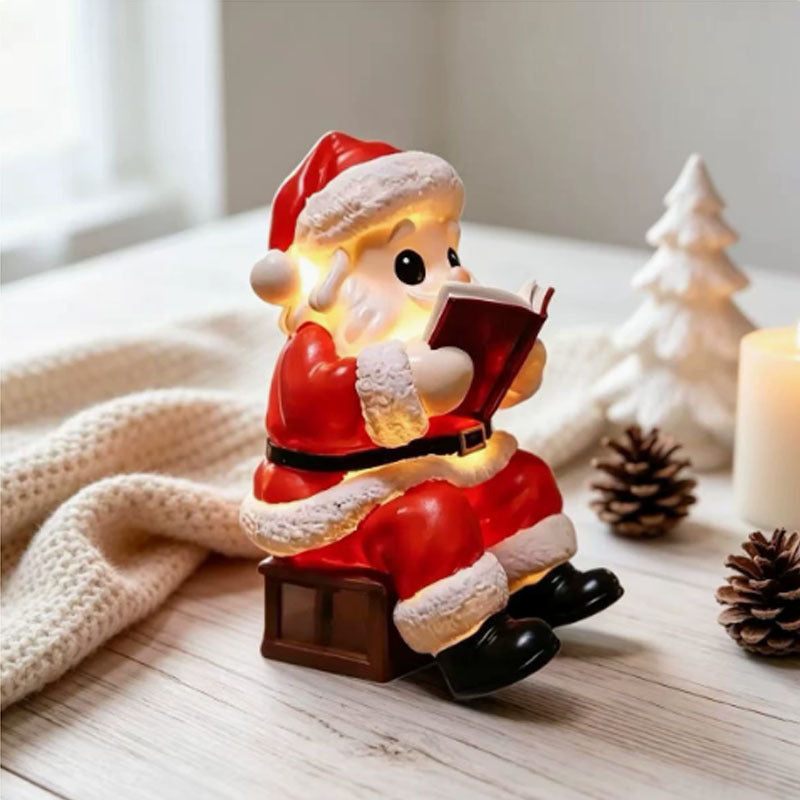 Lampe de lecture du livre du Père Noël