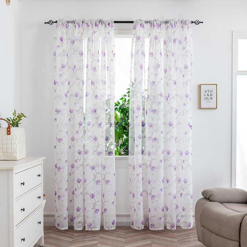 Mesh Rideaux Chambre Light Transmission Rideau décoratif