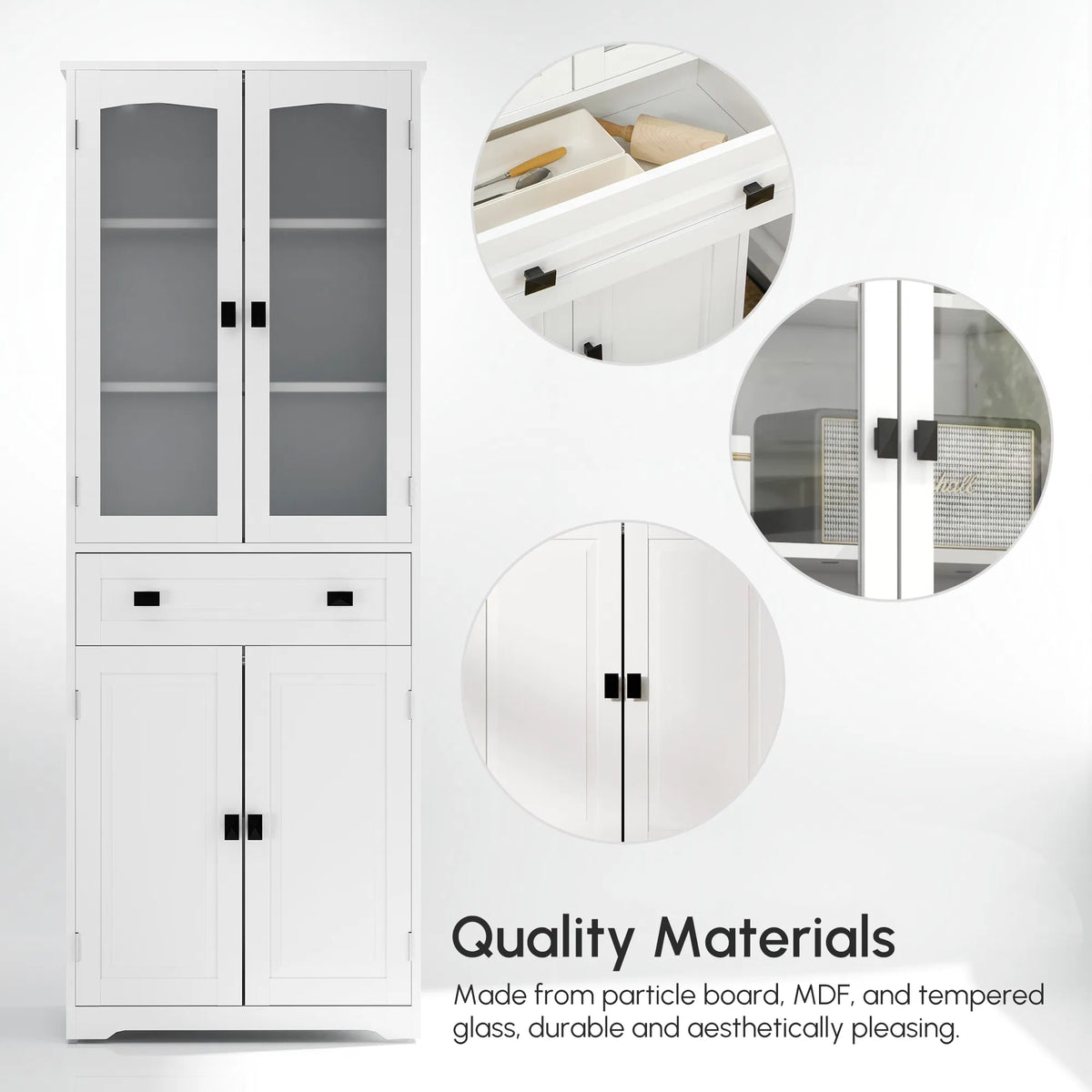 Armoire de cuisine à 4 portes 63"