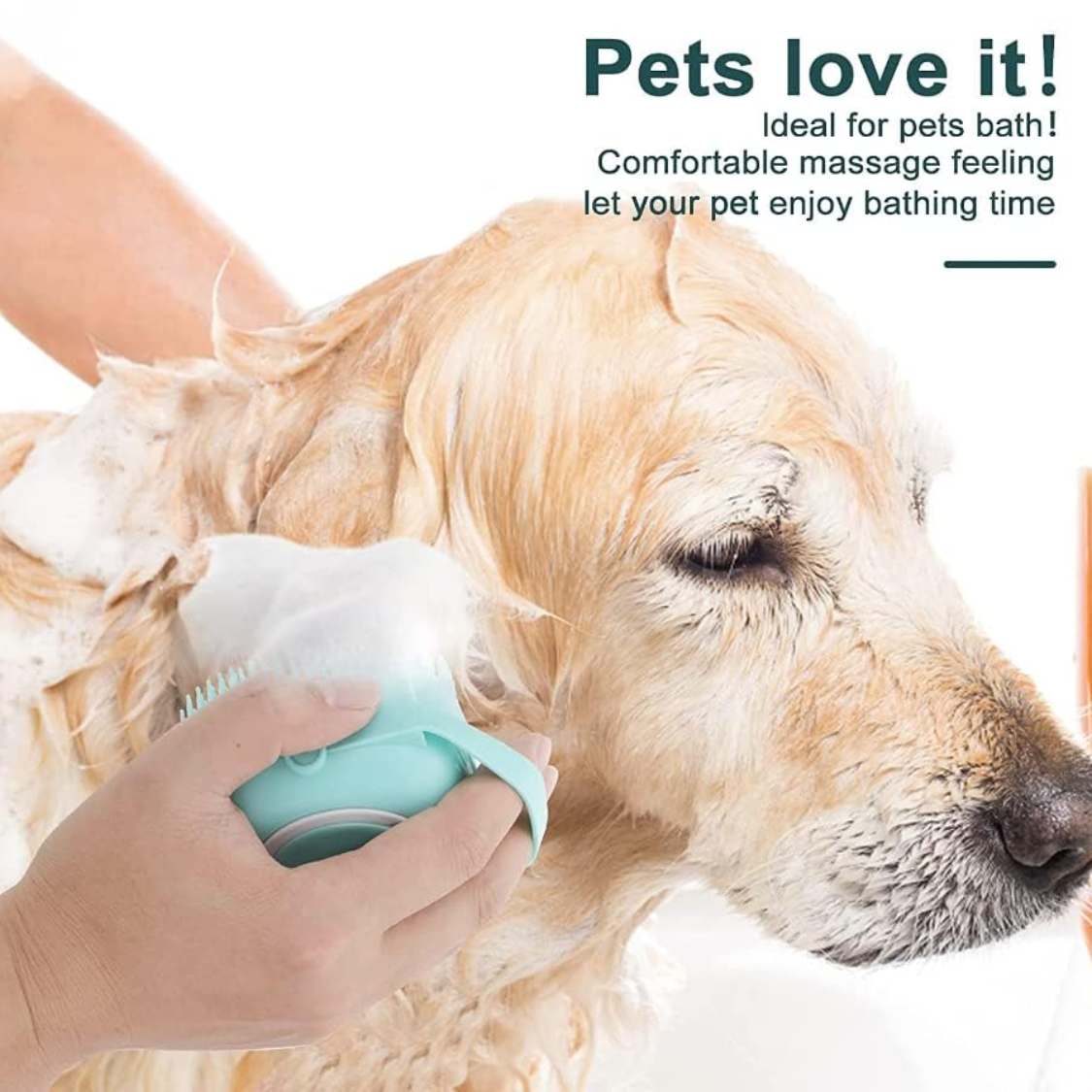 Animaux de bain brosse de massage chiot chien chat grooming nettoyage doux