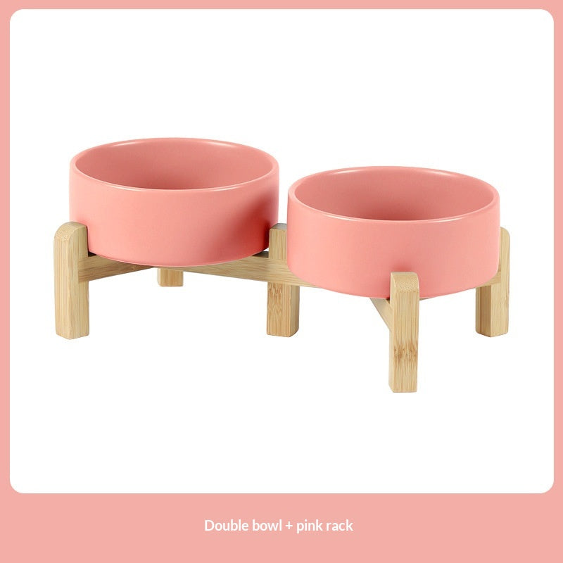Chien d'animaux de compagnie Food Bowl Dog Food Dish Cat Ceramic