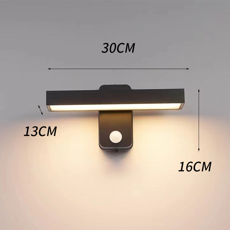 Outdoor 360-Degree Rotating Motion-Sensor Wall Light