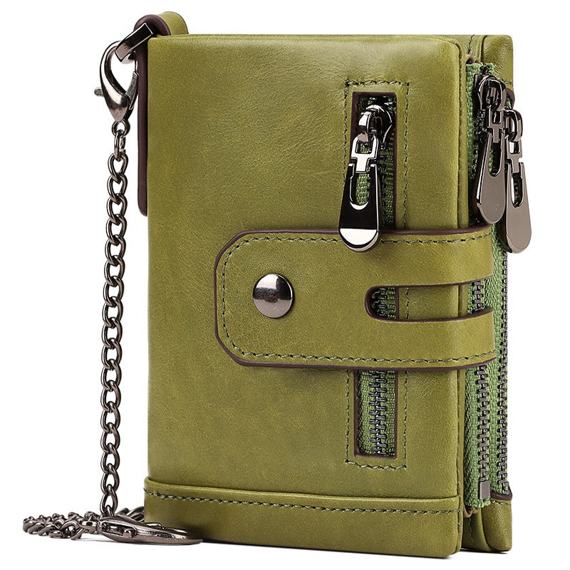 La mode masculine Personnalité Trifold Portefeuille multicolore