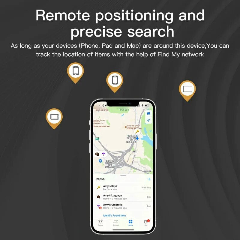 Bluetooth GPS Tracker pour le remplacement de la balise d'air via Trouver mon sac de localisation porte-carte de bouteille