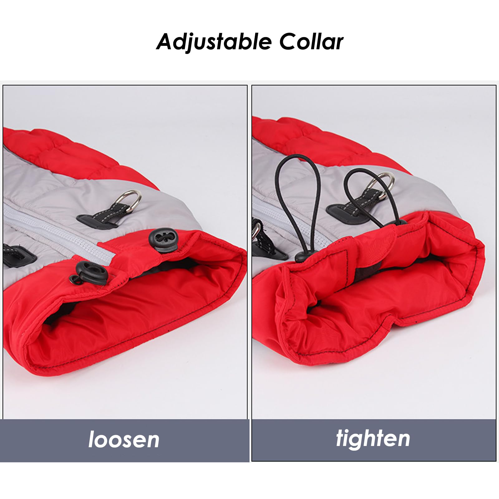 Manteaux pour chiens froids - Cozy imperméable à l'eau Veste de chien d'hiver réversible