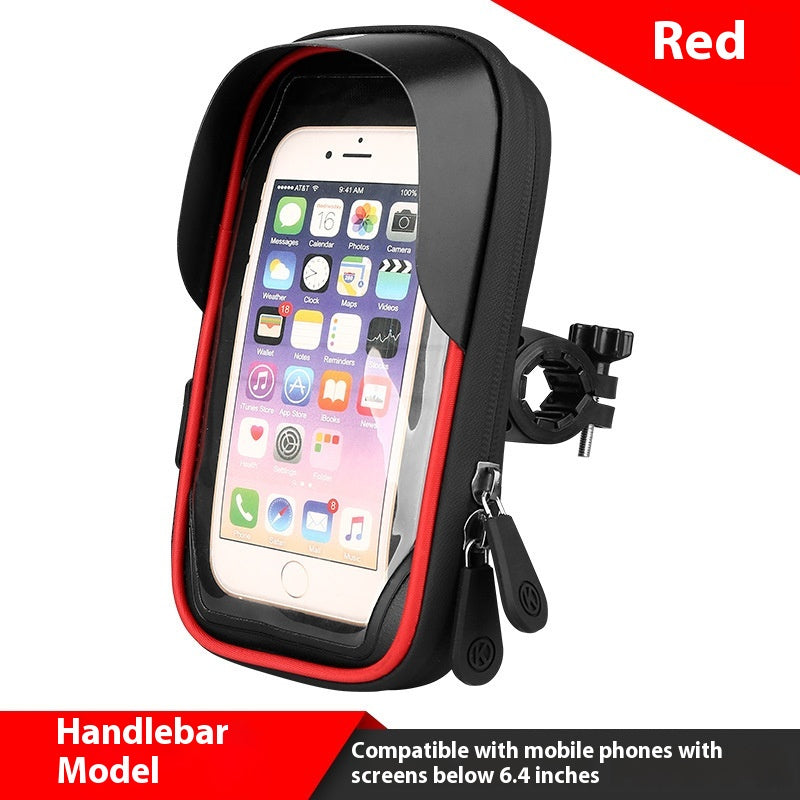 Bicycle Mobile Phone Stand Waterproof Touch Screen Bag Electric Car Motorcycle Cycling Fit