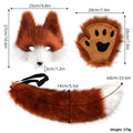 Ensemble 3D de masque de loup de simulation d'Halloween