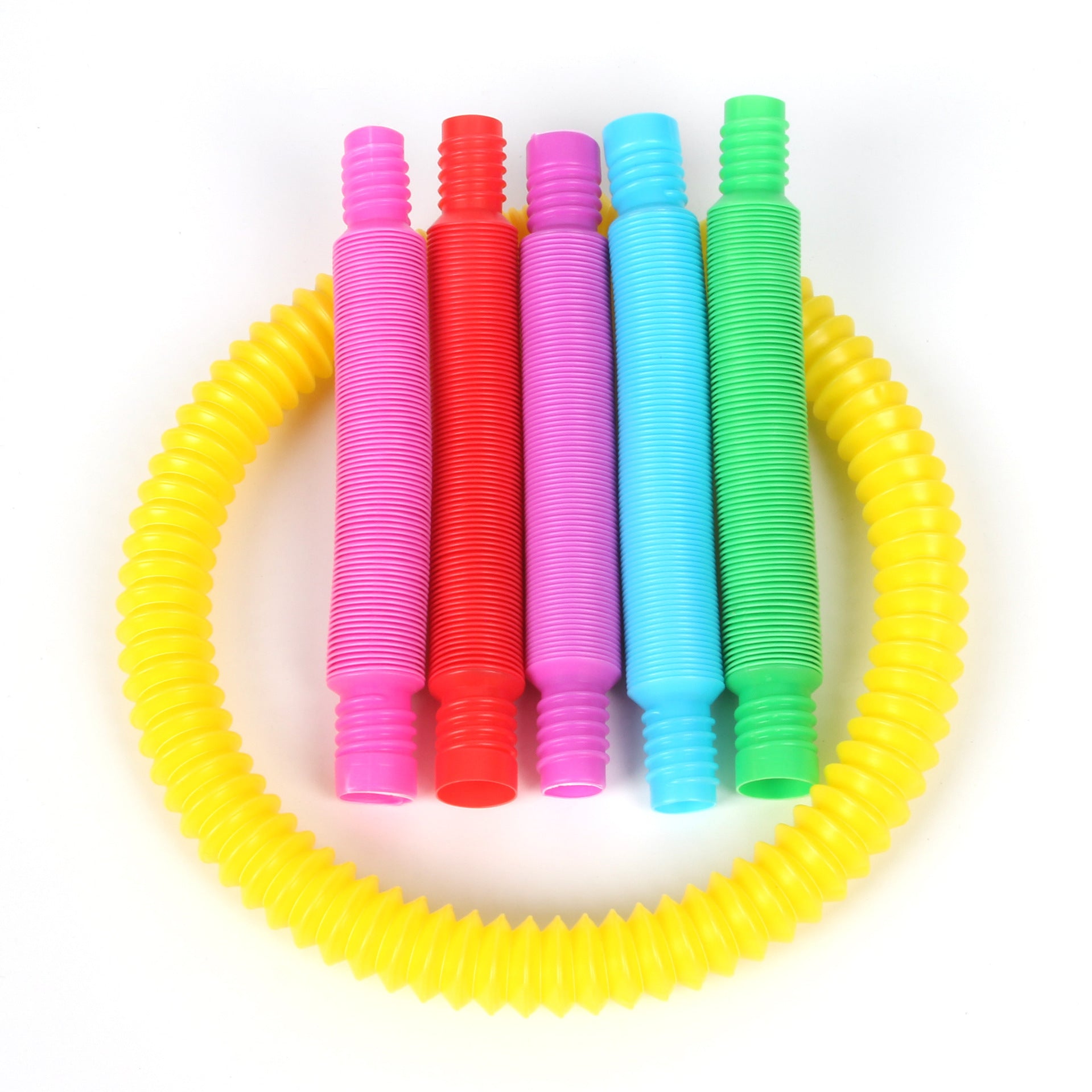 Tube de décompression en plastique ondulé stretch coloré