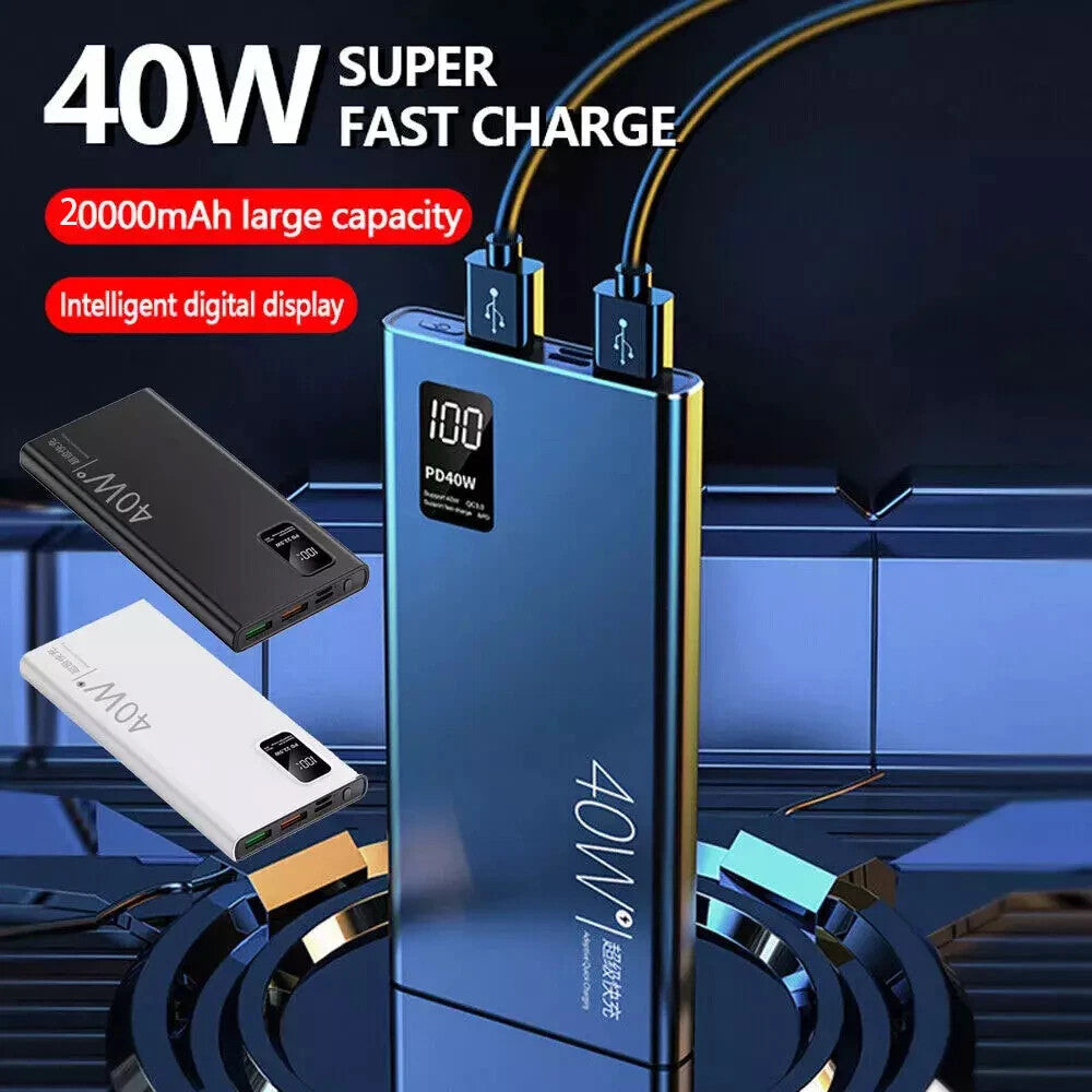 40W 20000mAh Banque de puissance haute performance