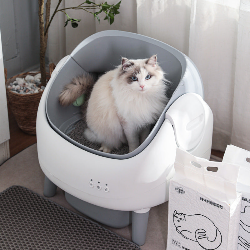 Top-chargement entièrement automatique Cat Litter Box Smart Cat Toilette Extra-grand Taille
