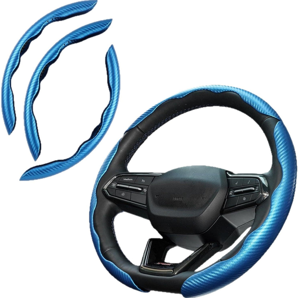 Couverture de volant en fibre de carbone de voiture