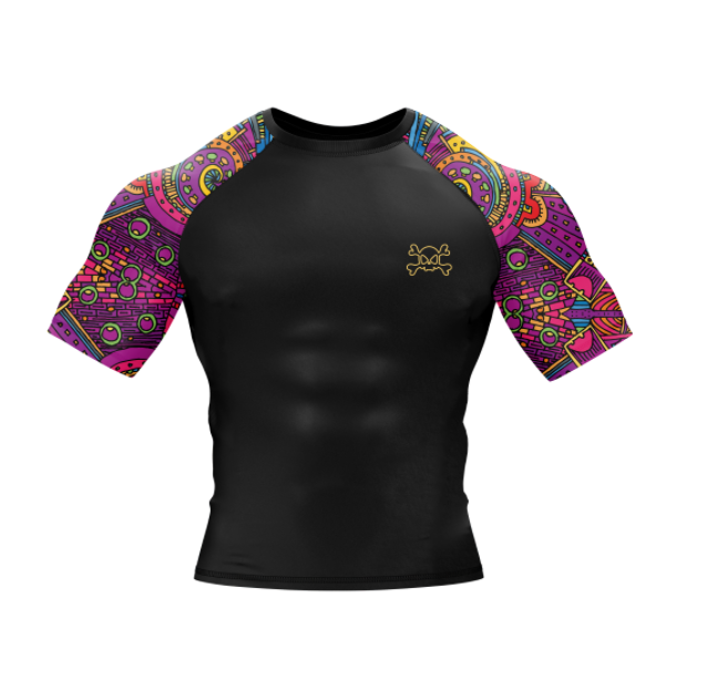 T-shirt respirant à manches courtes imprimé numérique 3D