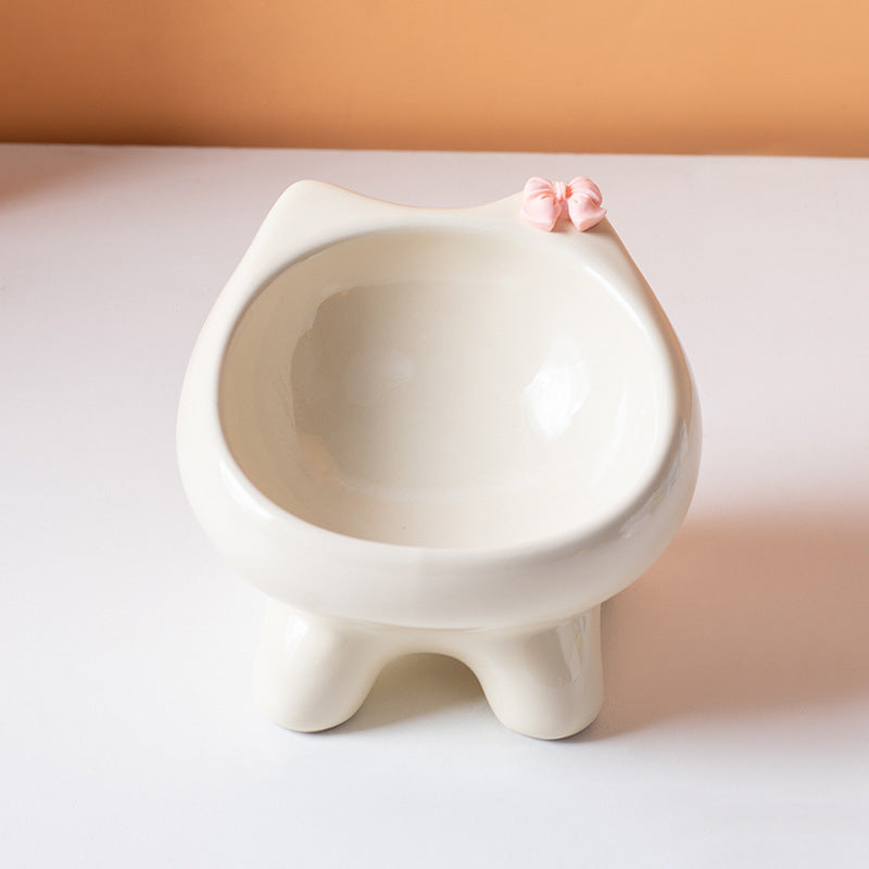 Super Cute Cat Bowl Ceramic Pet Supplies