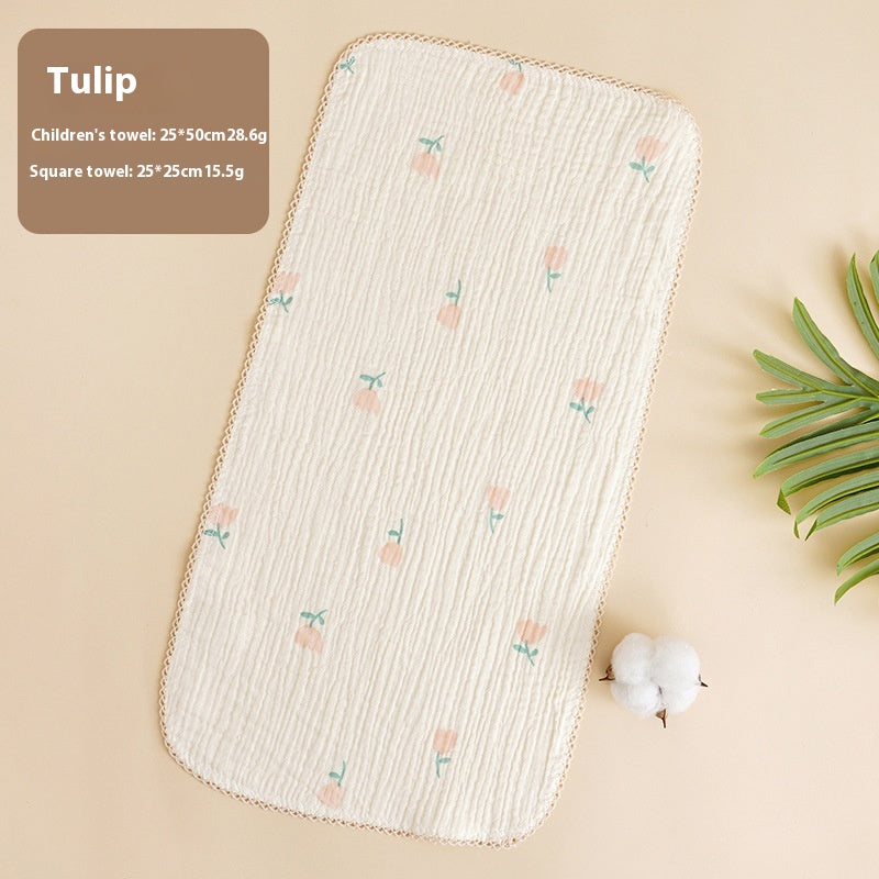Serviette pour bébé Salive Laver le visage en coton pur nouveau-né