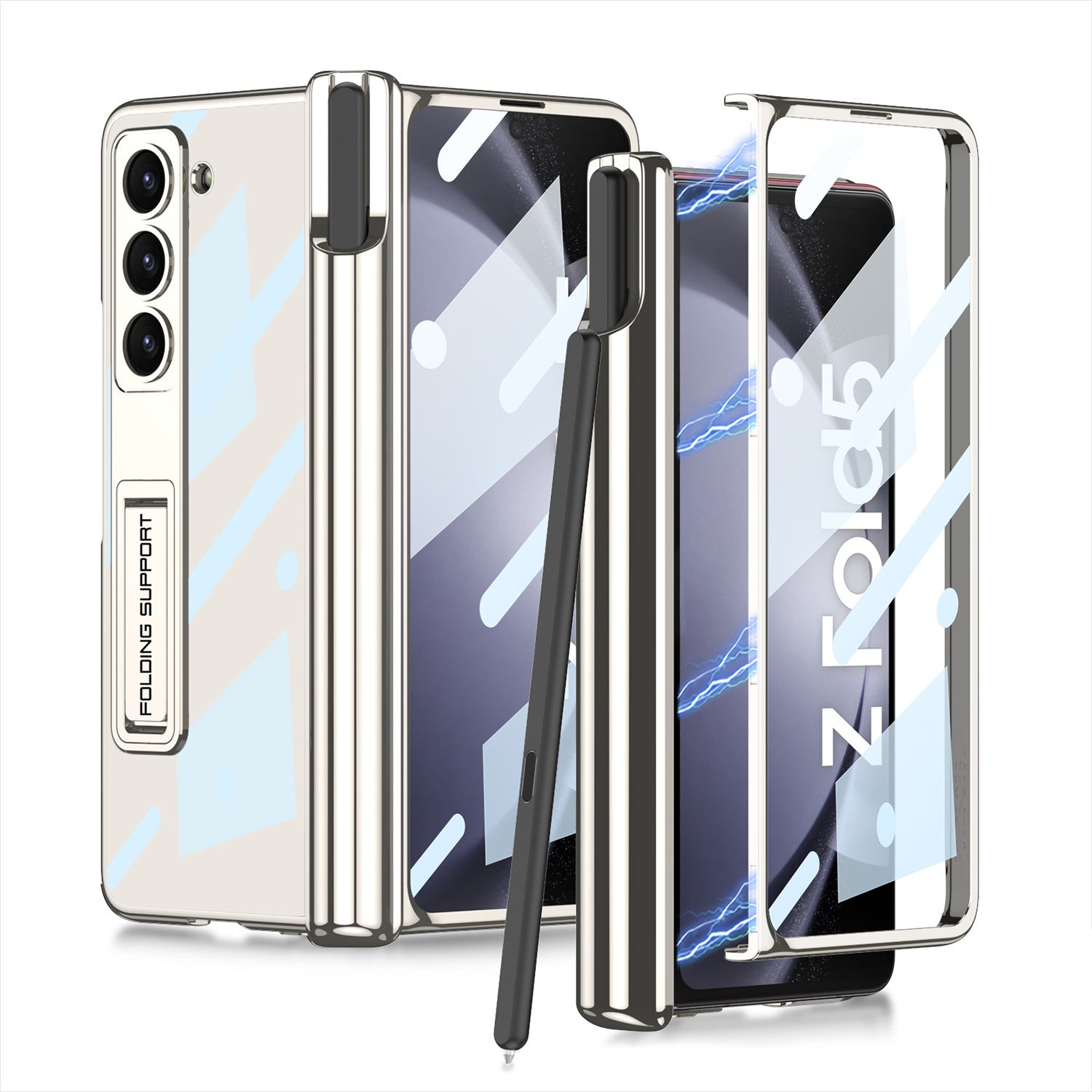 Porte stylo à charnière magnétique à fantôme transparent