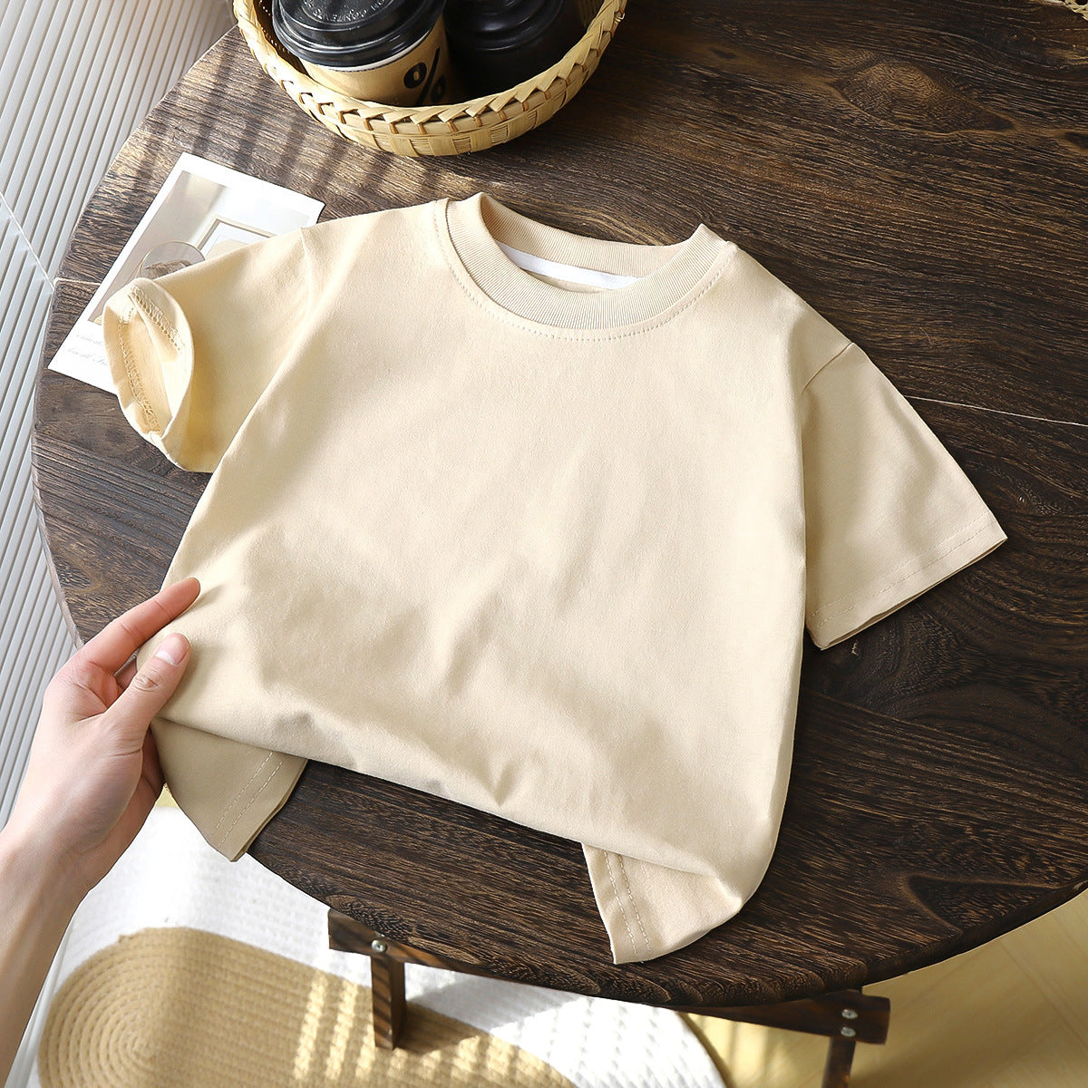 T-shirt en coton à manches courtes pour enfants