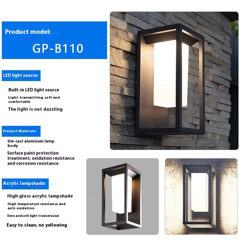 Outdoor Wall Light Waterproof Exterior Home Yard