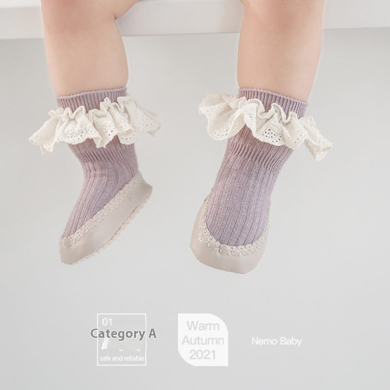 Chaussettes de sol Soft Semelle Chaussures bébé pour tout-petit