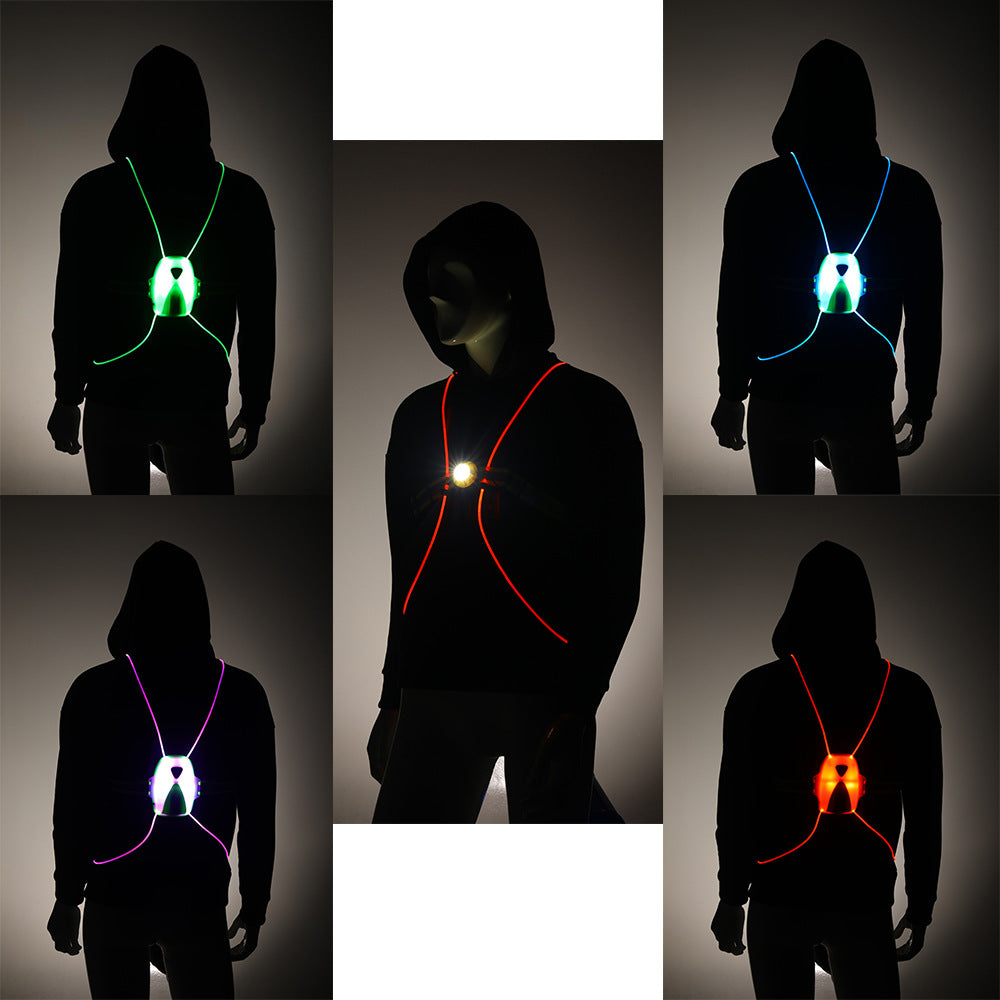 Sécurité Veste Avertissement Bicycle Light