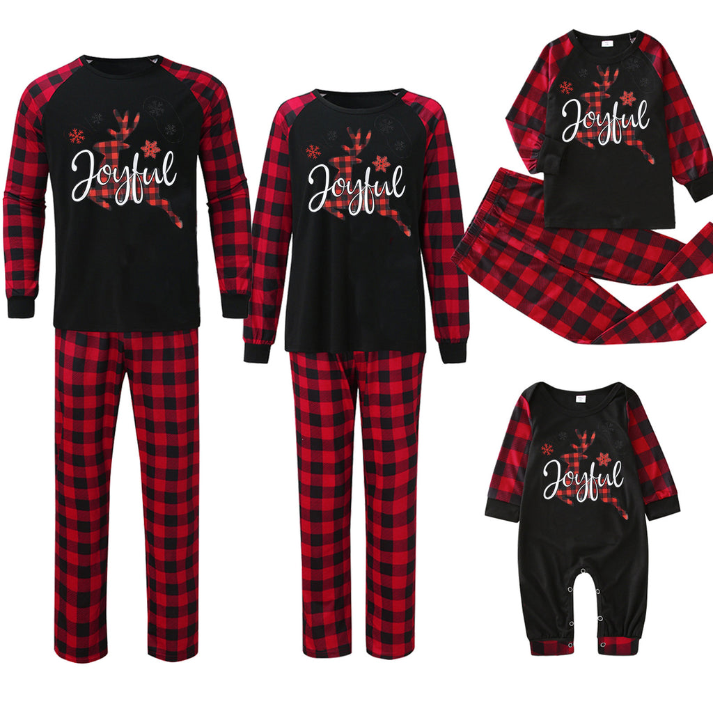 Imprimante de pointage de plaid Vêtements de maison de Noël