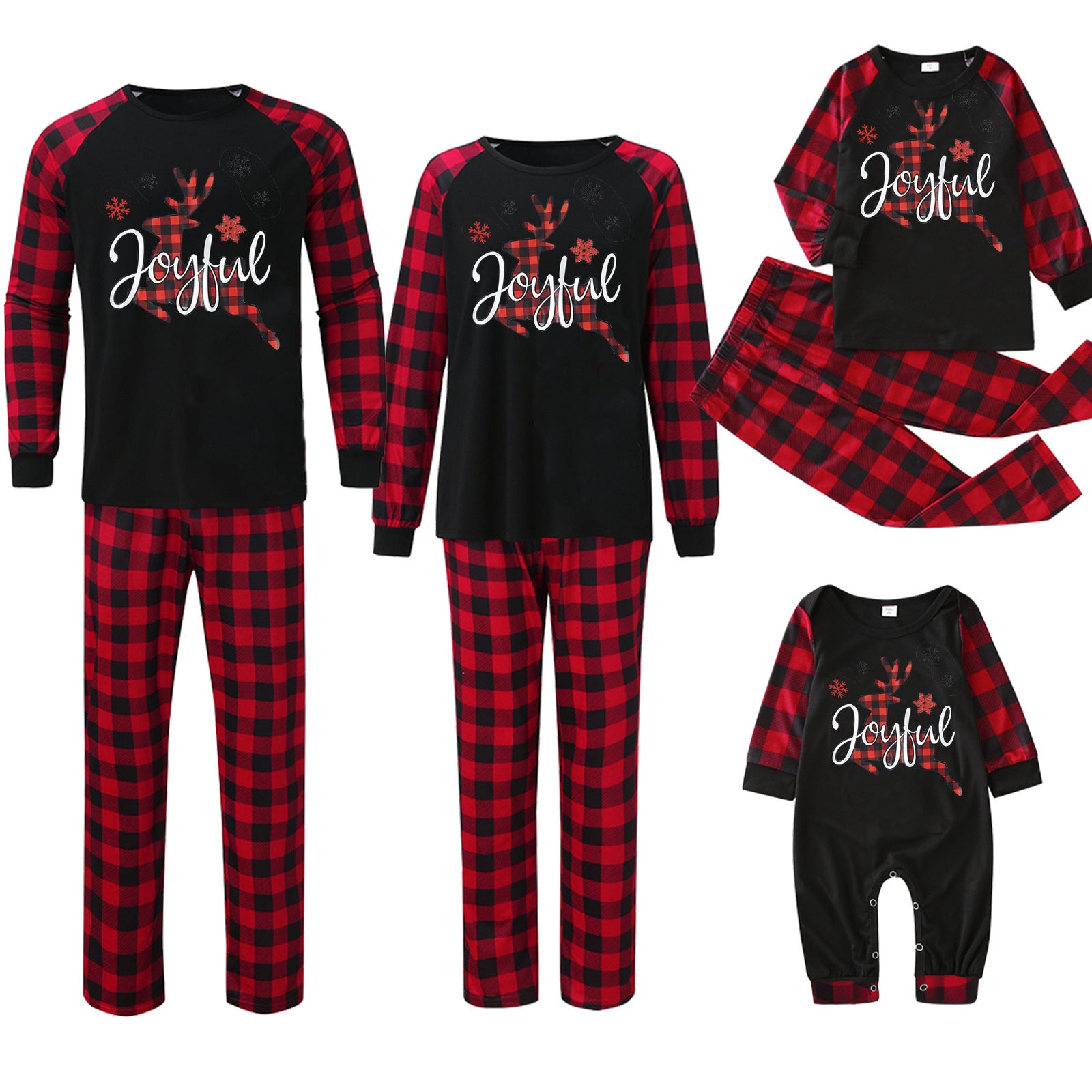 Imprimante de pointage de plaid Vêtements de maison de Noël