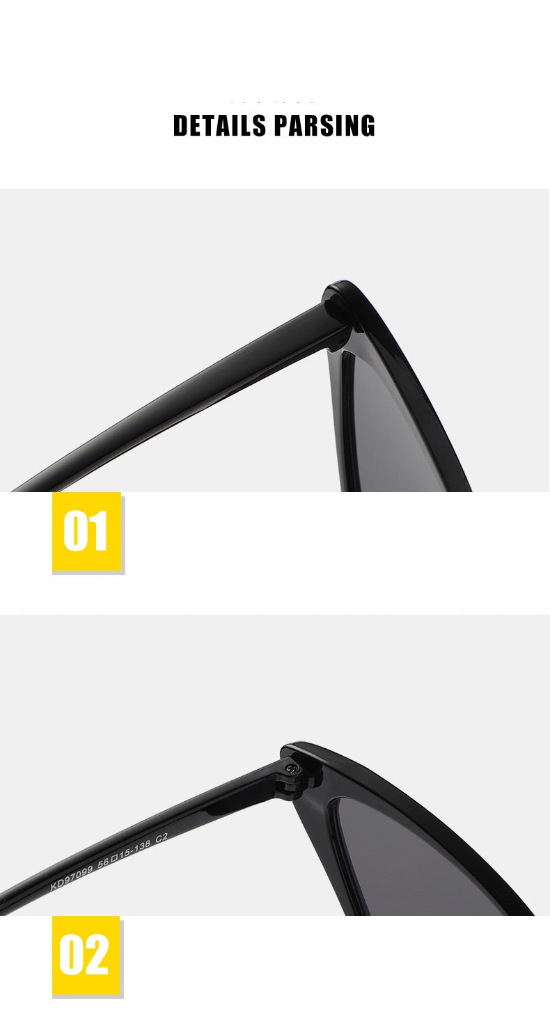 European Hip Hop Lunettes Personnalisé Candy Couleur Petite Frame Mode Ins Internet Influen